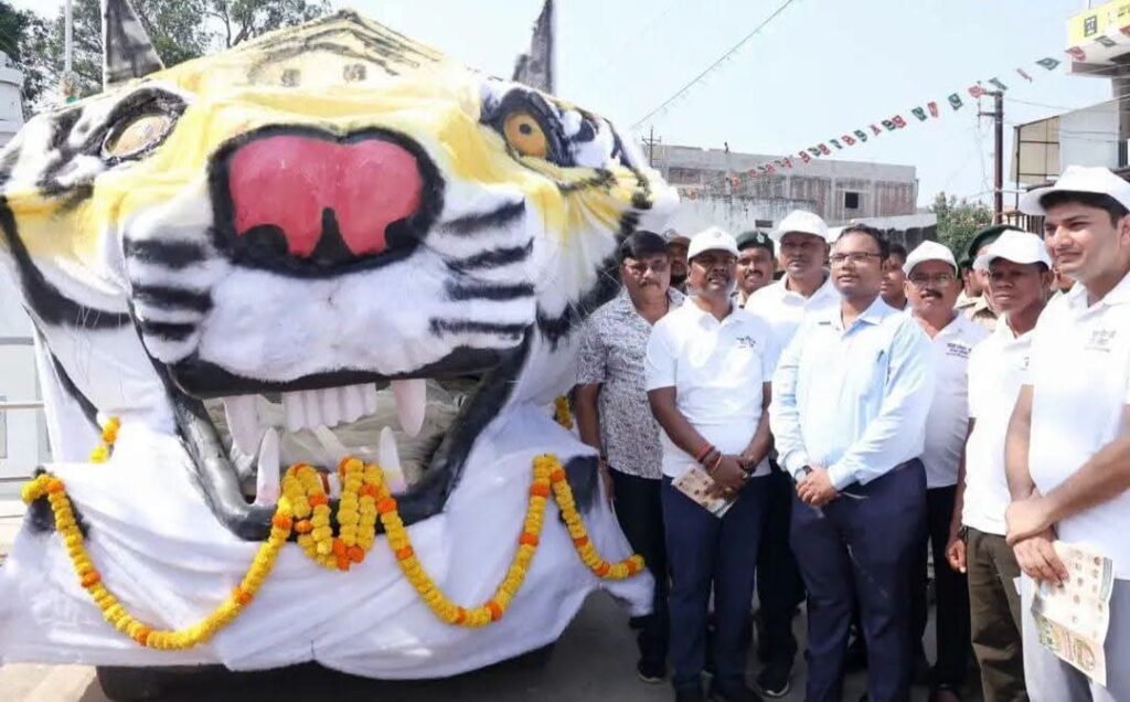वन्यजीव संरक्षण का संदेश लेकर गांव-गांव पहुंचेगा ‘बाघ रथ’, वन मंत्री केदार कश्यप ने दिखाई हरी झंडी